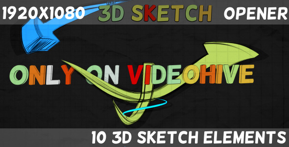 3D Sketch - VideoHive 4367968