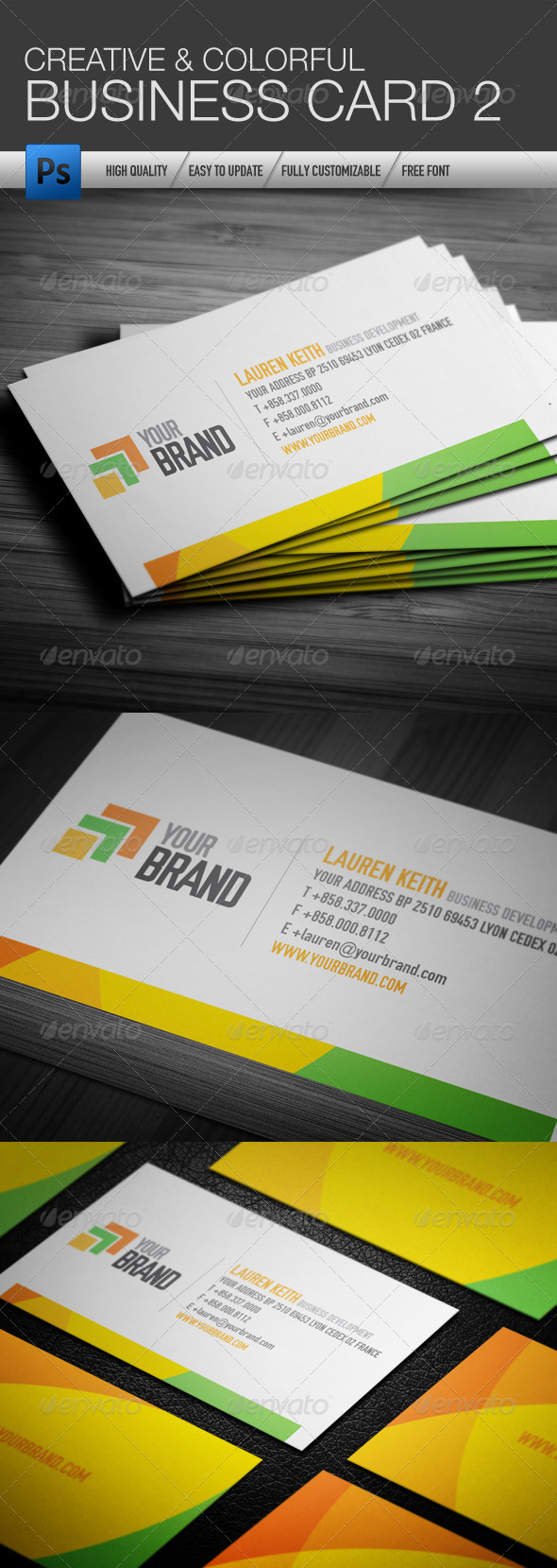 Creative and Colorful Business Card 2 - Creative Business Cards