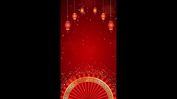 Chinese Background Vertical Loop 01