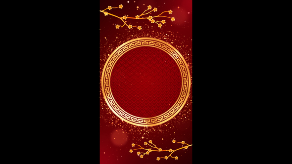 Chinese Background Vertical Loop 05