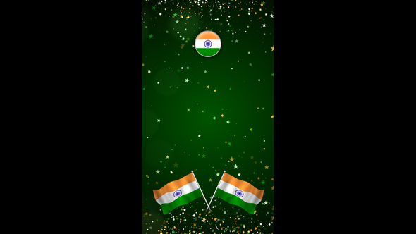 Indian Independence Day Celebration Vertical Background 04