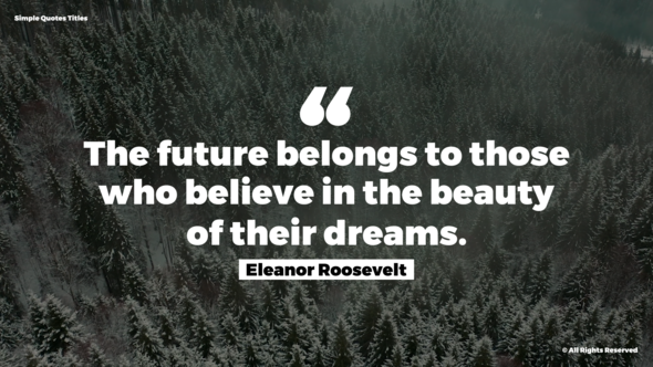 Simple Quotes Titles Titles template preview