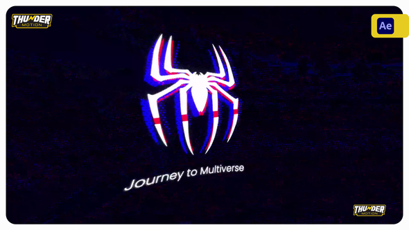 Journey to Multiverse - Glitch Logo Reveal