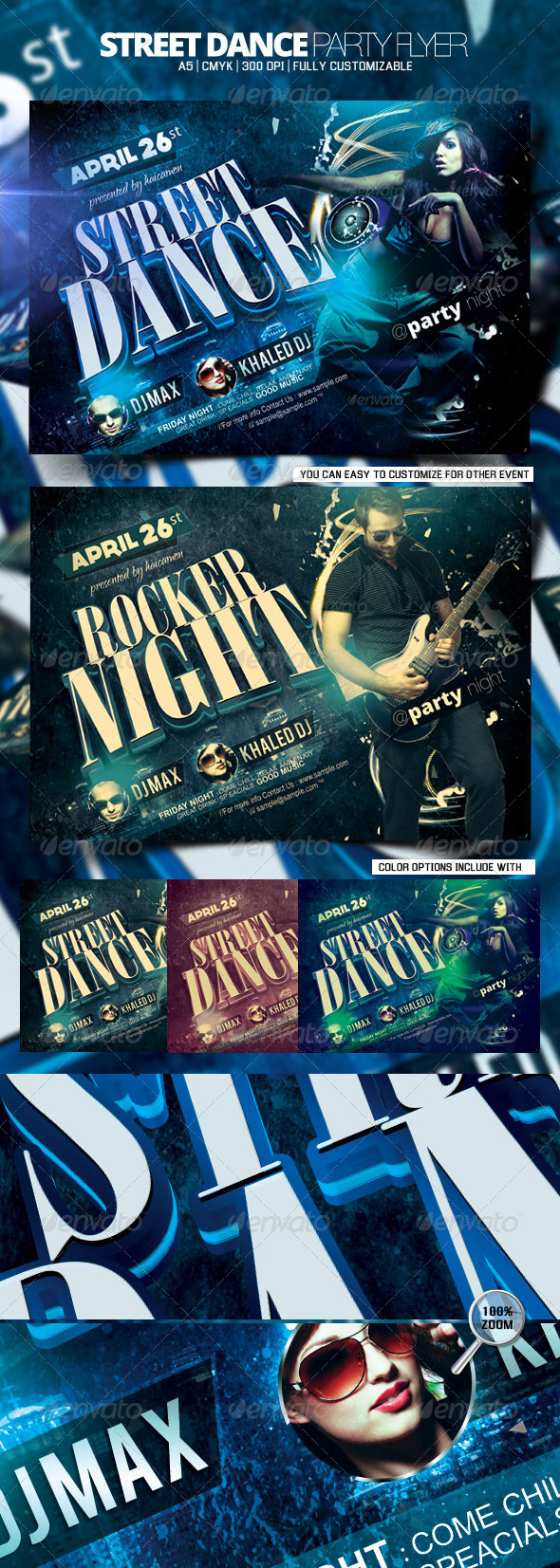 Street Dance Party Flyer - Flyers Print Templates