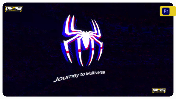 Journey to Multiverse - Glitch Logo Reveal