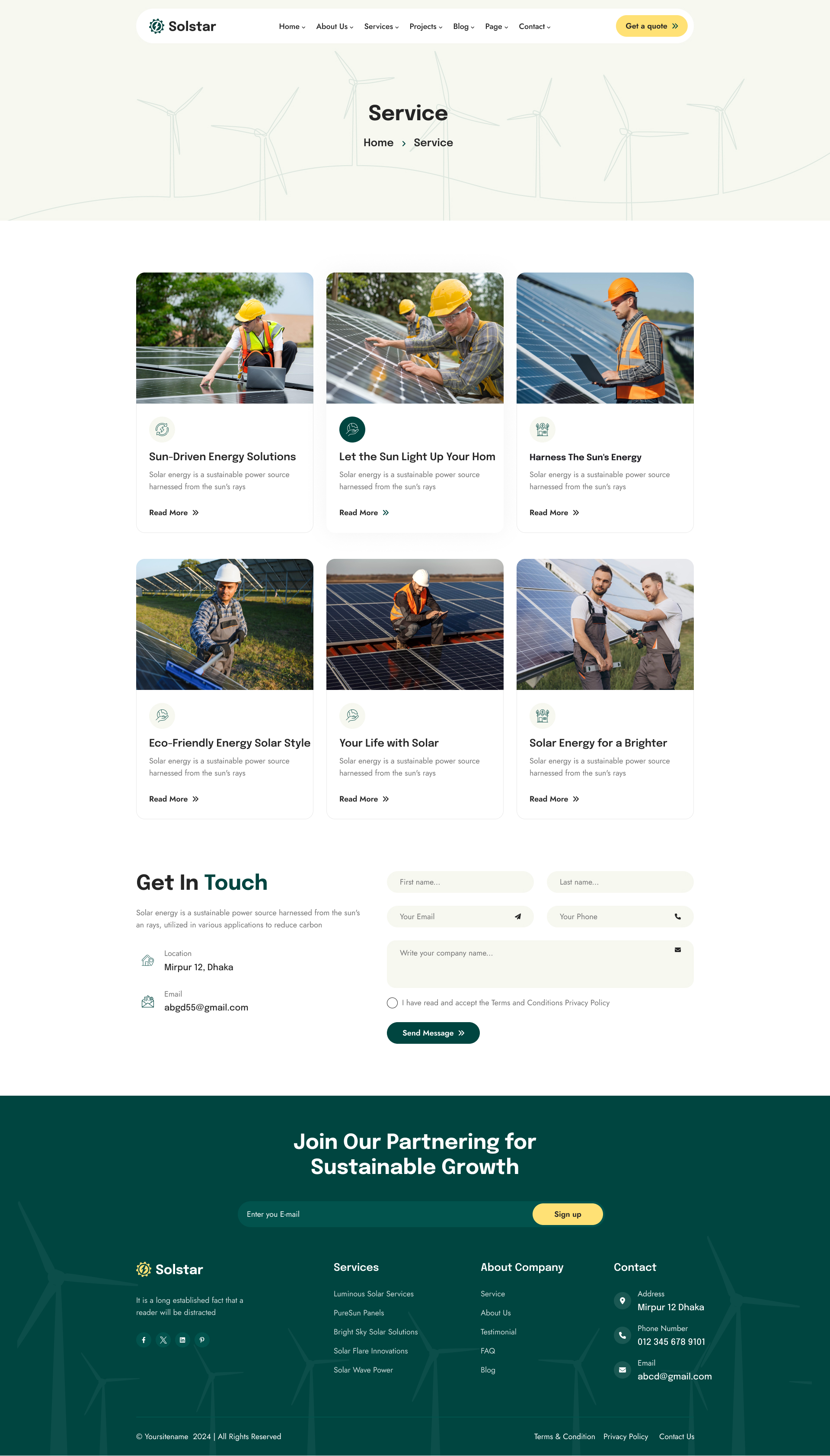 Solstar Solar Solstar - Solar & Renewable Energy Figma Template by Mugli | ThemeForest
