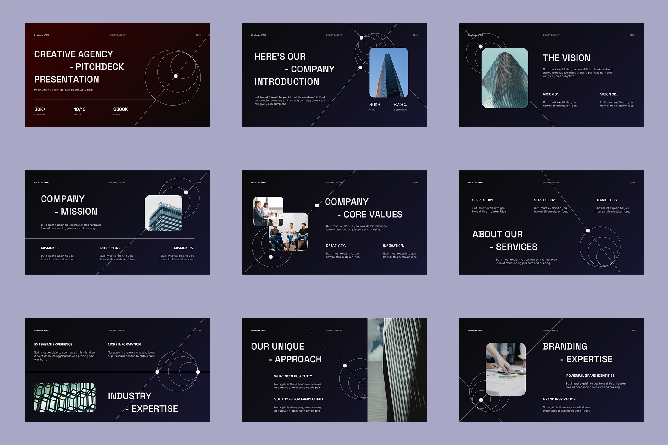 Modern Creative Agency Pitchdeck Keynote Presentation, Presentation ...
