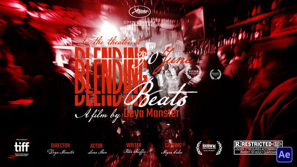 Silent Cinematic Titles Titles template preview