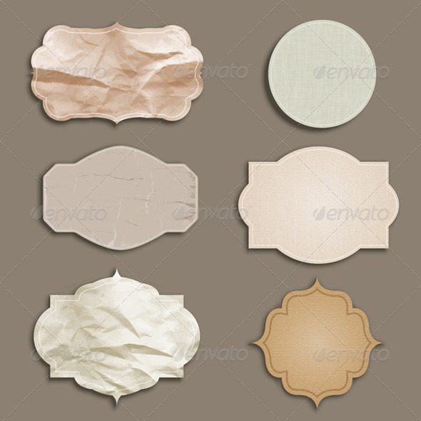Grunge Labels - Backgrounds Decorative