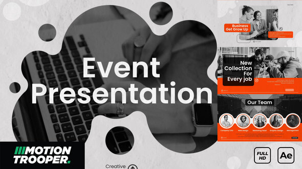 Elegant Presentation Slideshow Openers template preview