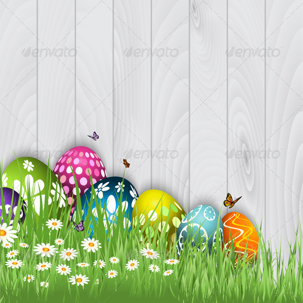 Easter Egg Background - Seasons/Holidays Conceptual