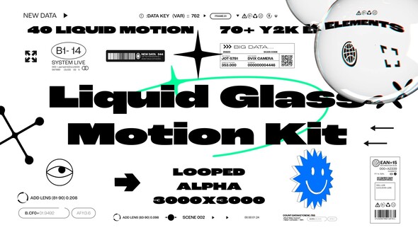 Liquid Glass Motion Kit Elements template preview