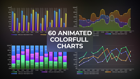 Charts Infographics template preview