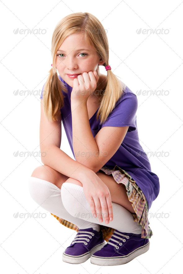 Happy teenage girl - Stock Photo - Images
