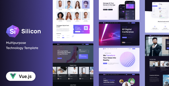 Silicon - Vue Business & Technology Template