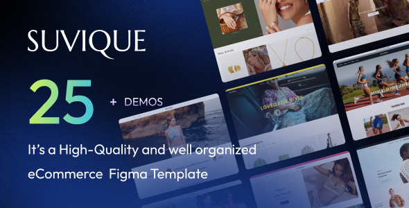 Suvique - Exclusive & Multipurpose eCommerce Figma Template