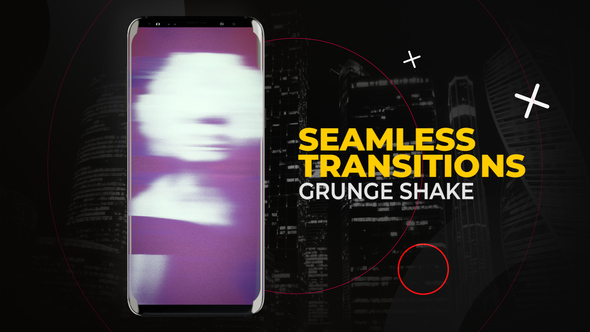 Vertical Grunge Shake Transitions | After Effects Elements template preview
