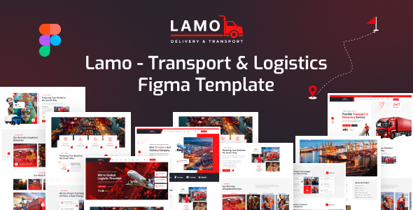 Lamo - Transport & Logistics Figma Template