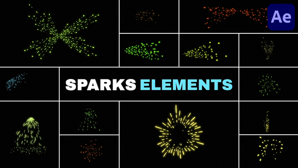 Sparks Elements for After Effects Elements template preview