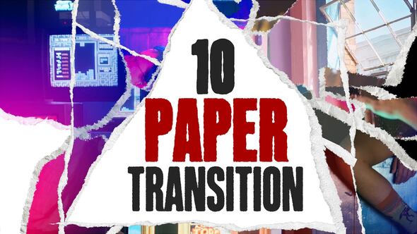 Paper Transition V3 Elements template preview