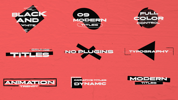 BAW Titles 4K Titles template preview