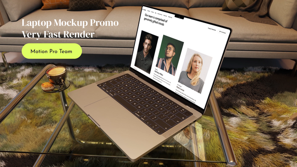 Modern Laptop Opener Product Promo template preview