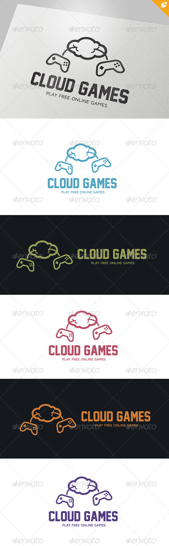 Cloud Games Logo - Humans Logo Templates
