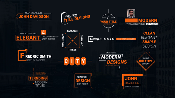 Title Animations & Lower Thirds Elements template preview