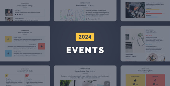 Events Responsive Email Template 2024