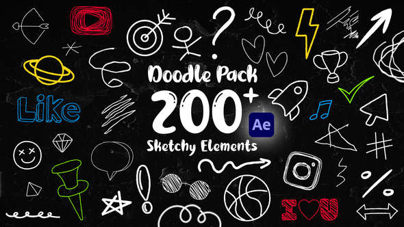 Doodle Pack Elements template preview