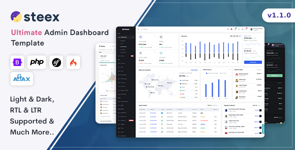 Steex - Ultimate Admin & Dashboard Template