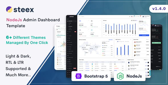 Steex - NodeJs Admin & Dashboard Template