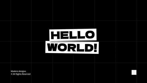 Box Titles | AE Titles template preview