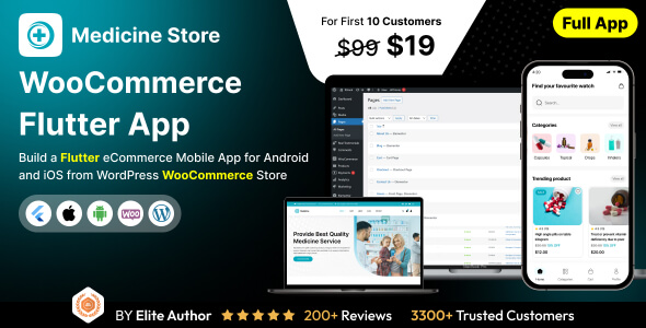 flutter medicine store app banner