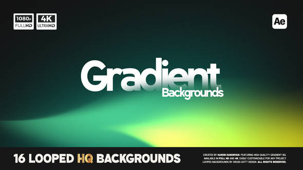 Gradient Backgrounds Elements template preview