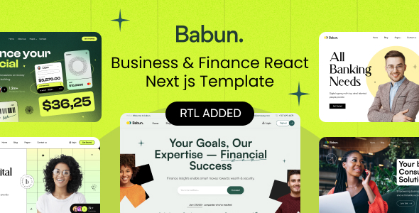 Babun - Business & Finance Next js Template