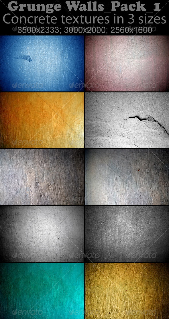 Grunge Walls_Pack_1 - Concrete Textures