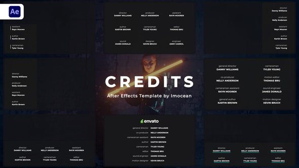 Credits Elements template preview