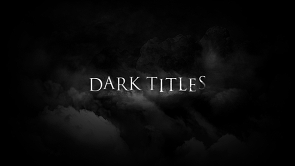 Dark Titles Titles template preview