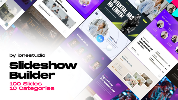 Slideshow Builder Titles template preview