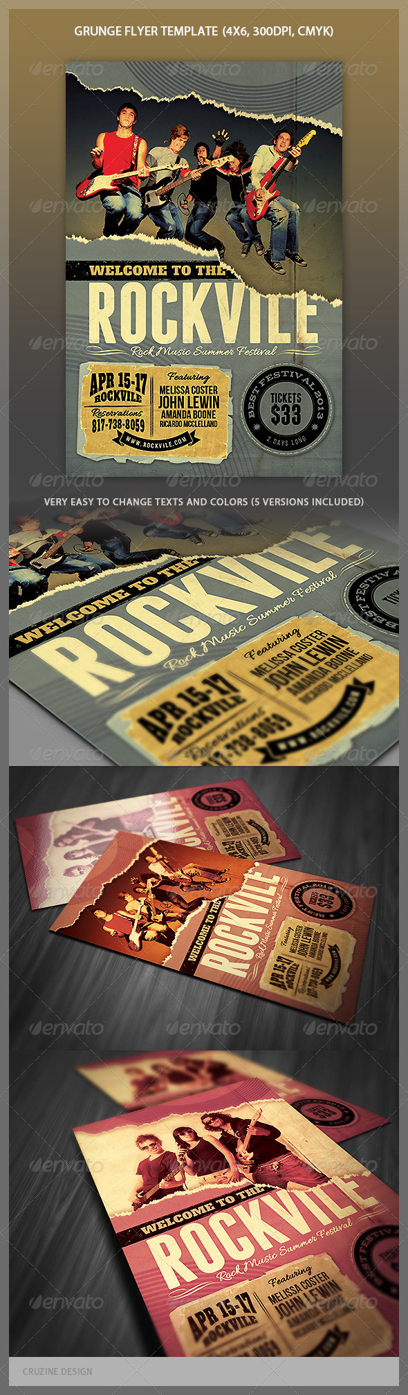 Grunge Flyer Template - Events Flyers