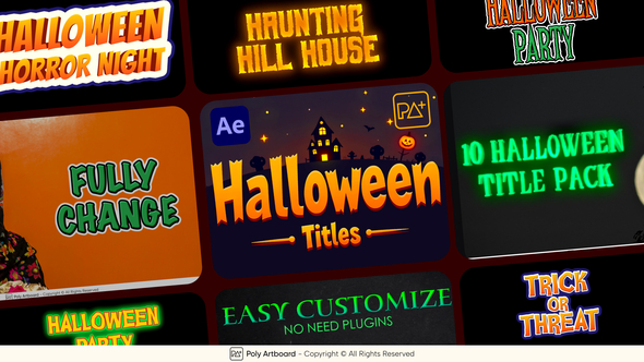 Halloween Titles For After Effects