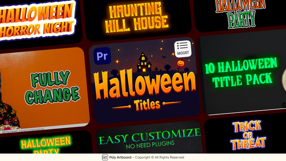 Halloween Titles For Premiere Pro