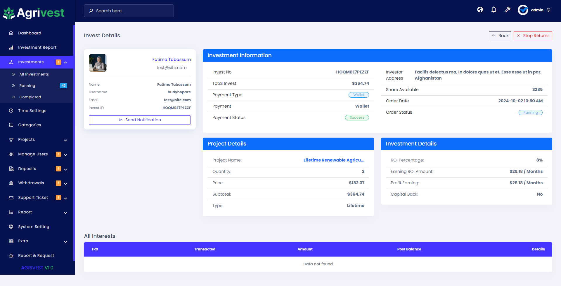 Agrivest - Agriculture and Livestock Investment Platform by ViserLab