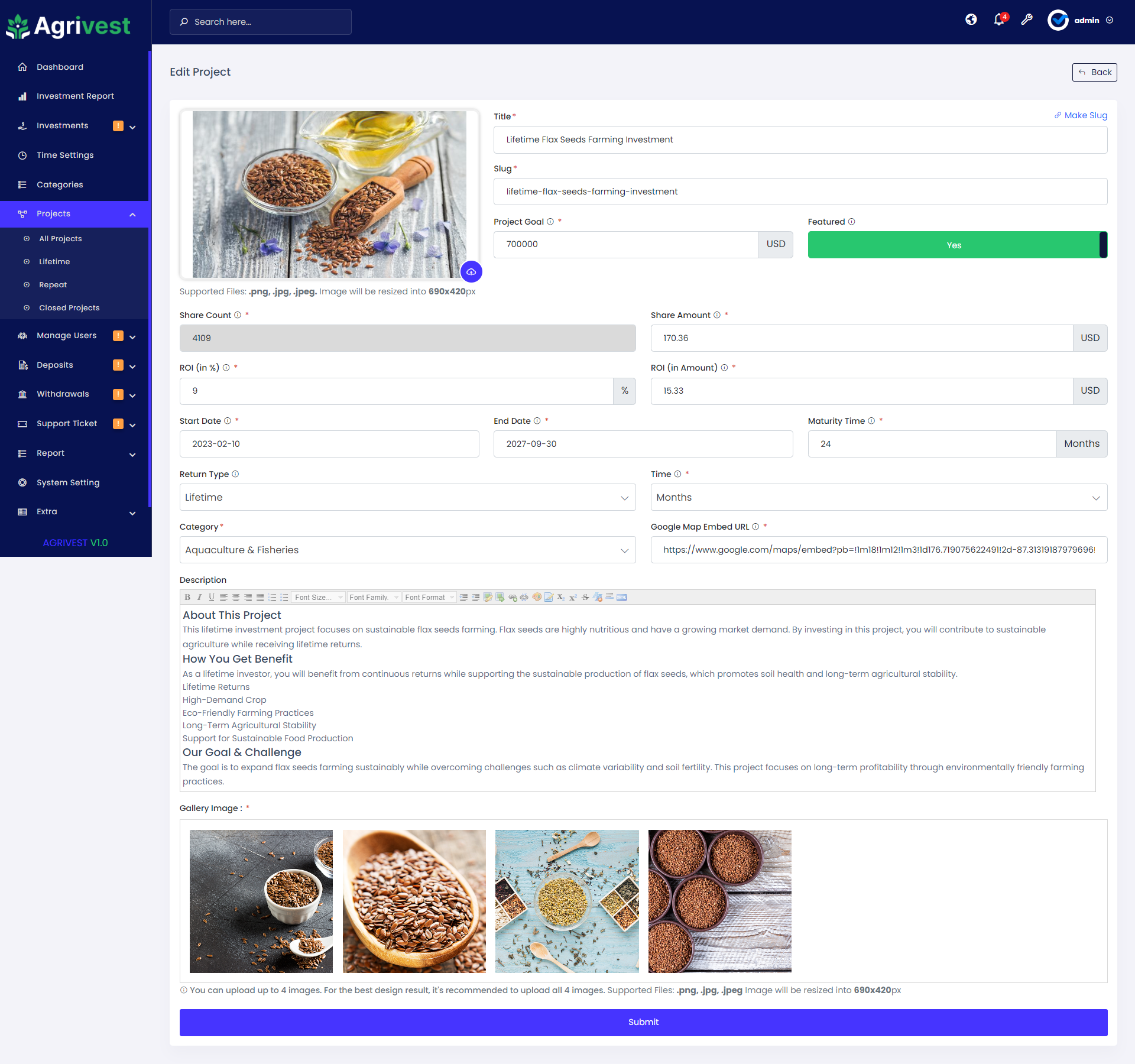 Agrivest - Agriculture and Livestock Investment Platform by ViserLab