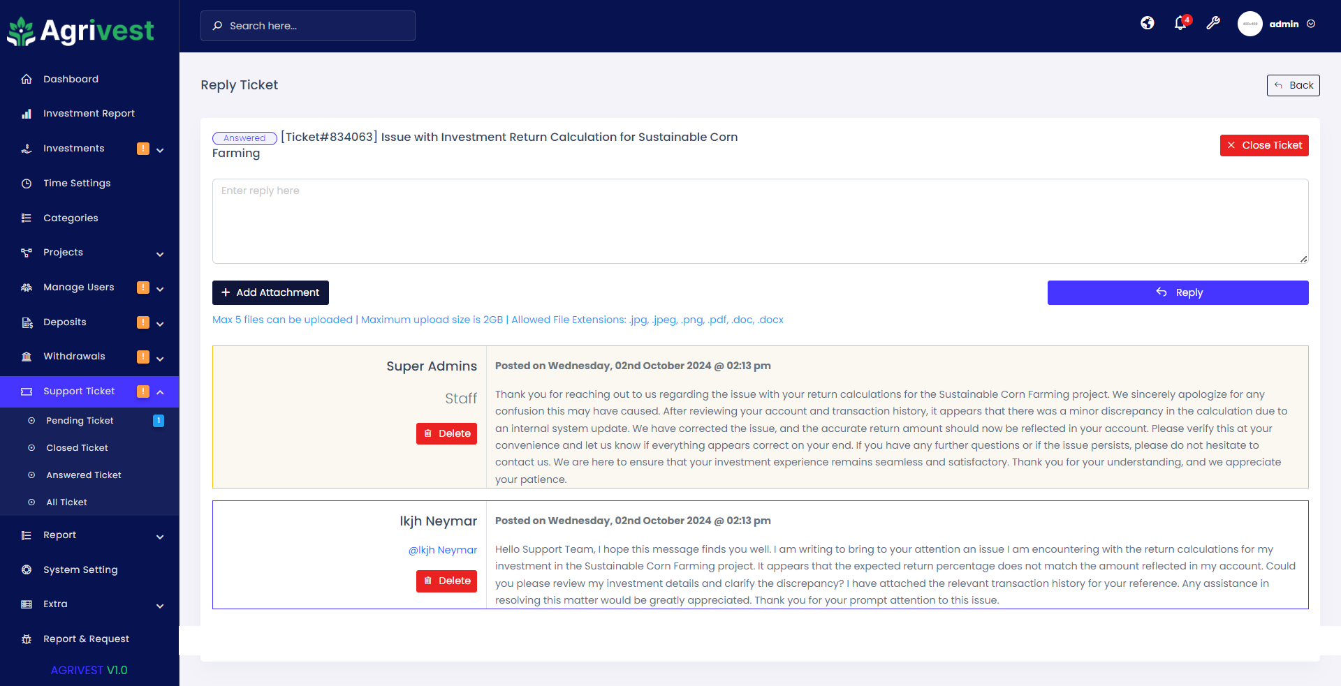 Agrivest - Agriculture and Livestock Investment Platform by ViserLab