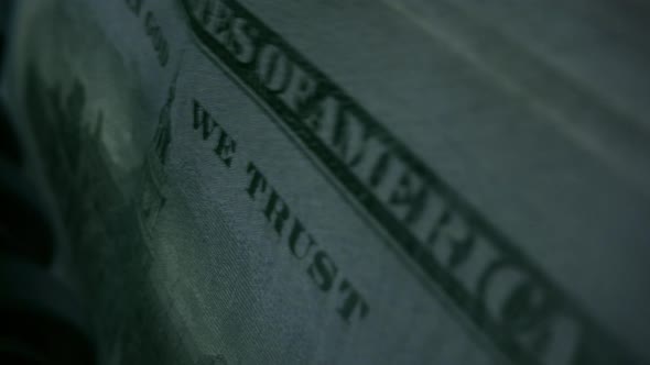 Bank Automatic Equipment for Counting Cash Money. Paper Money Calculation