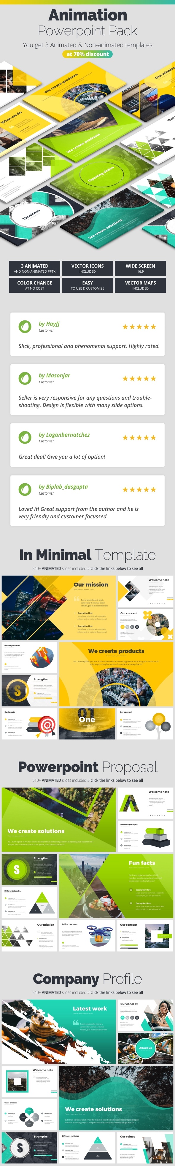 Pitch Deck Animated Infographics