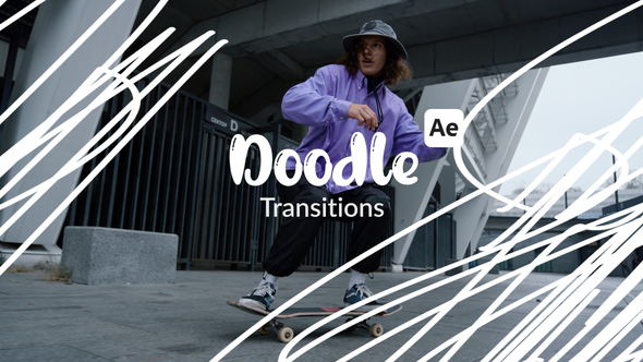 Doodle Transitions Elements template preview