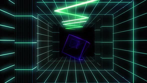 Isometric Dance Tunnel, Motion Graphics | VideoHive